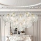 preview thumbnail 31 of 29, 13/ 19-Light Modern Glam Large Sputnik Cluster Glass Globe Bubble Chandelier with Swirled Glass Bubble Globe (Bulb Not Included)
