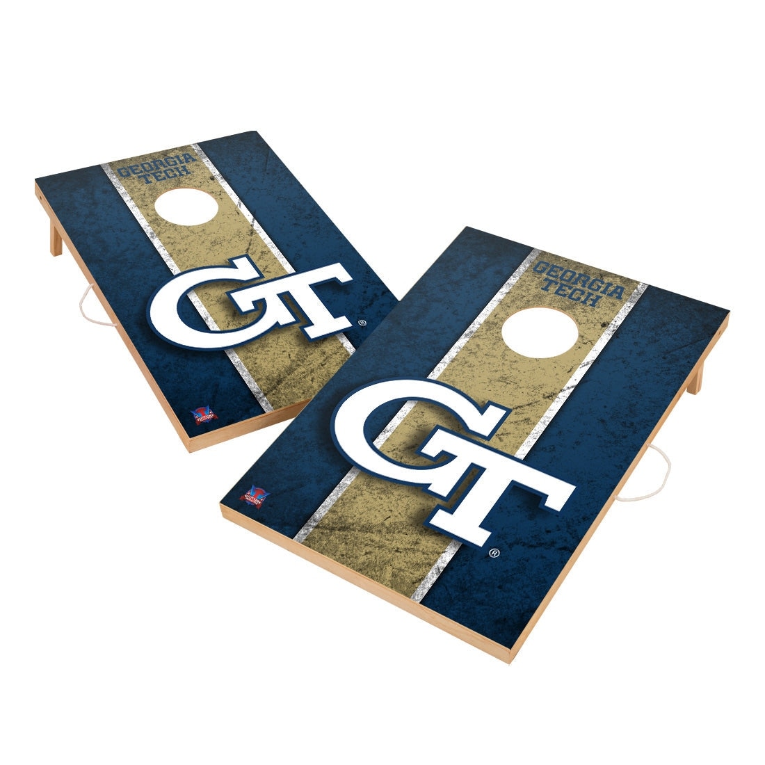 Vintage Georgia Tech Yellow Jackets Regulation 2x4 Cornhole Set