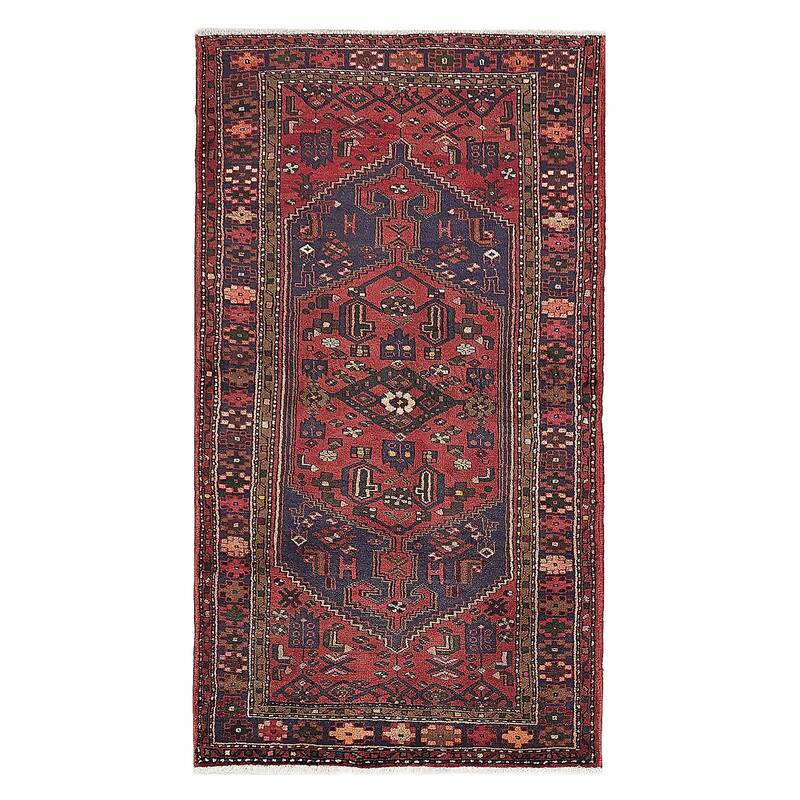 ECARPETGALLERY Hand-knotted Andelz Red Wool Rug - 3'7 x 6'6