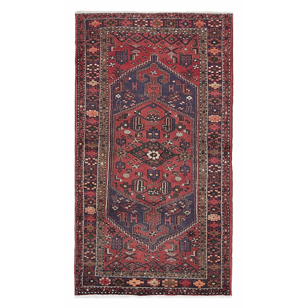 ECARPETGALLERY Hand-knotted Andelz Red Wool Rug - 3'7 x 6'6