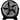 Black 18 Inch 3-Speed Plastic Floor Fan Oscillating Quiet for Home and Commercial