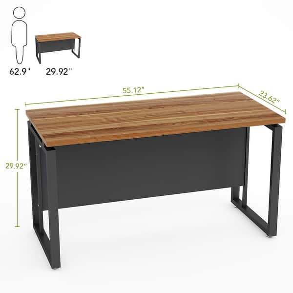 55 inches Computer Desk Office Desk Table for Home Office with Clean ...
