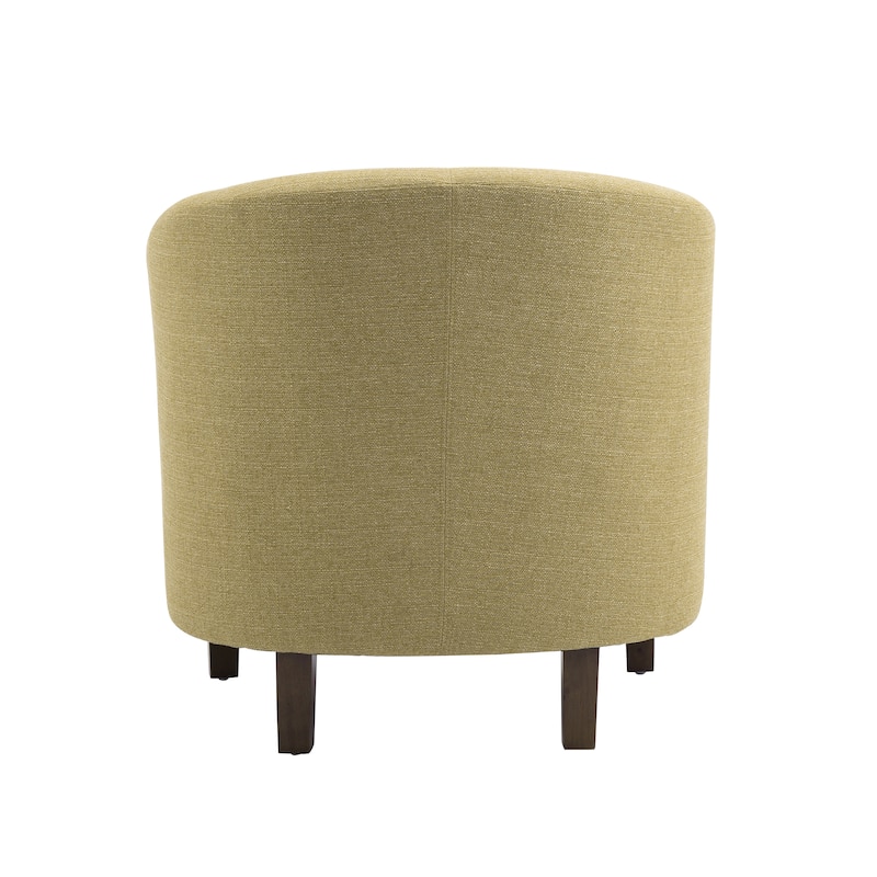Porthos Home Bella Fabric Upholstered Accent Chair with Rubberwood Legs