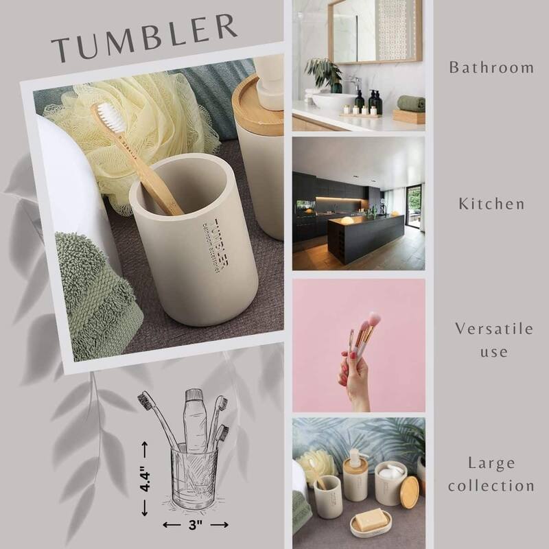 Modern Bathroom Tumbler, Minimalist Design Toothbrush Holder, Versatile Home Organizer