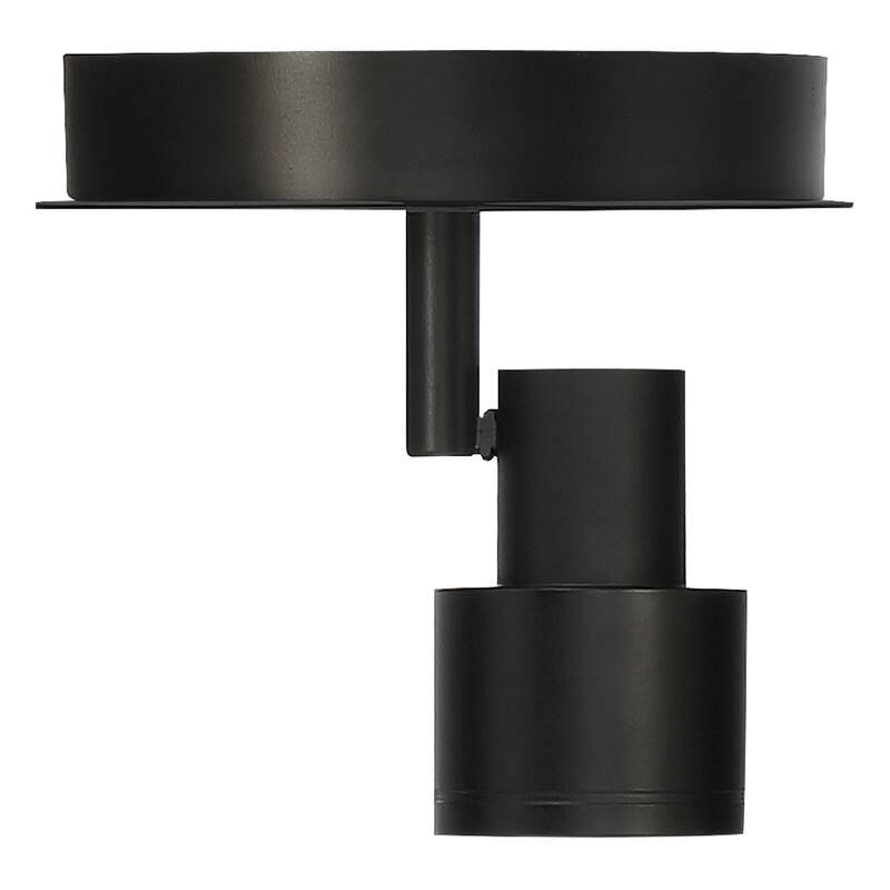 Lincoln 1 Light Adjustable LED Flush Mount - Matte Black