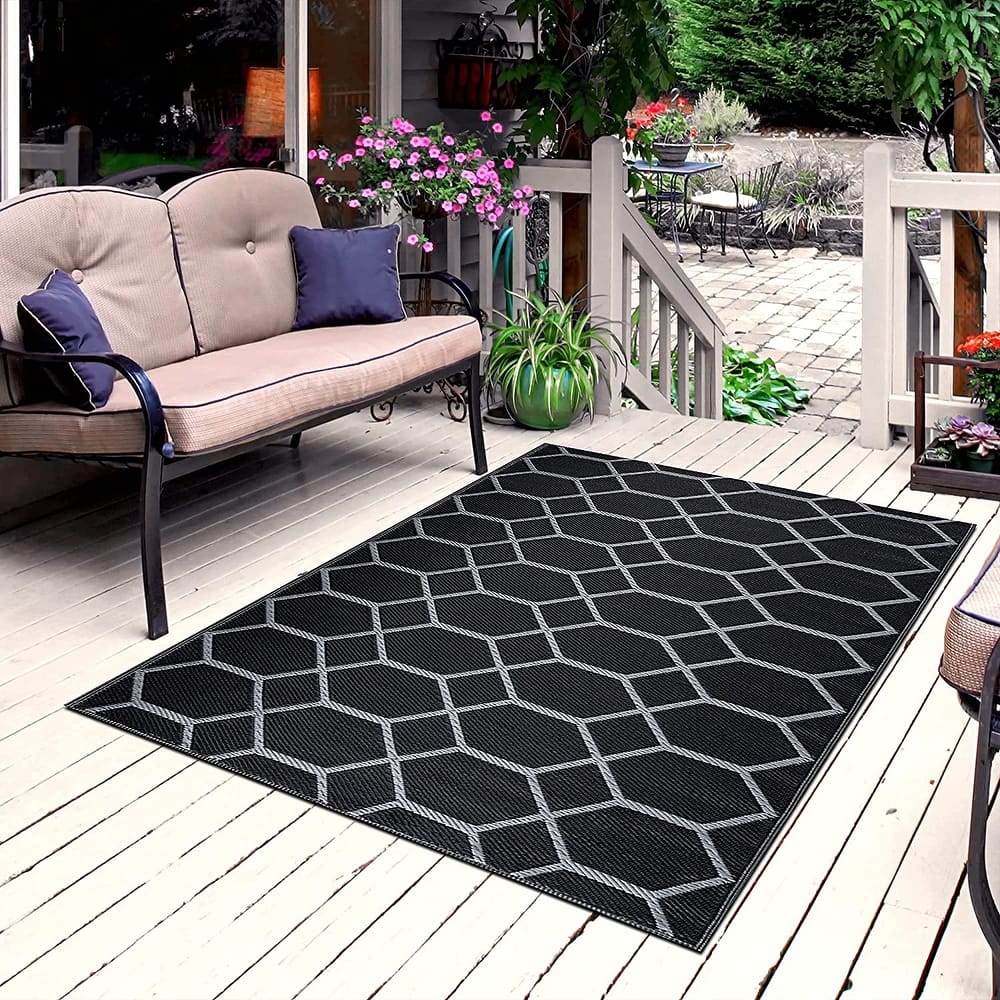 Miami Lightweight Reversible Recycled Plastic Outdoor Floor Mat/Rug