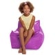 preview thumbnail 53 of 89, Bean Bag Chair for Kids, Teens and Adults, Comfy Chairs for your Room Newport Chair - Purple