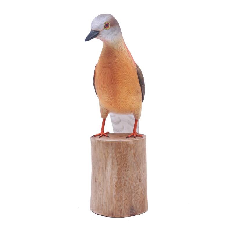 Novica Handmade Passenger Pigeon Wood Statuette
