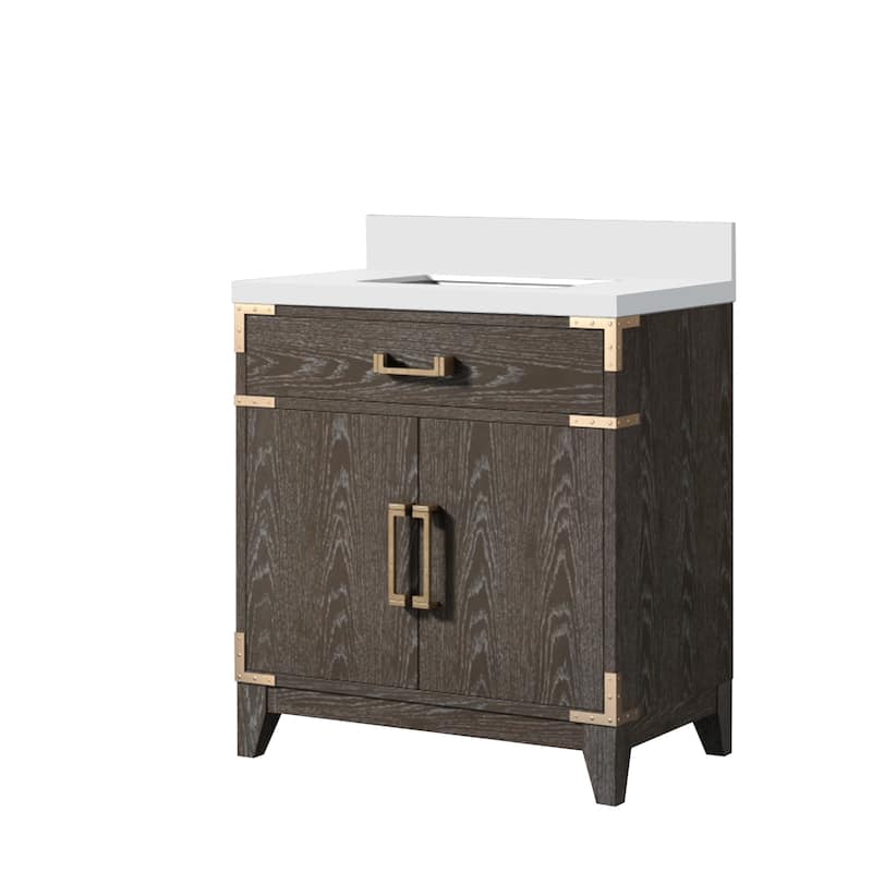 Laurel Bath Vanity with Cultured Marble Top and Sink