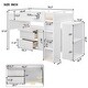 preview thumbnail 4 of 7, White Pine Wood Twin Size Loft Bed with Rolling Cabinet