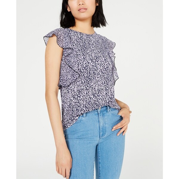 michael kors flutter sleeve top