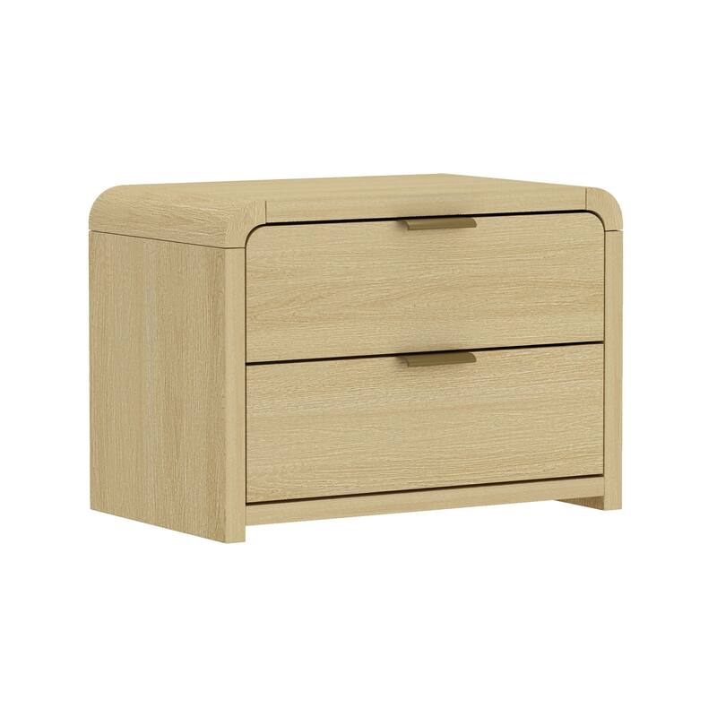 Manhattan Comfort Grace Modern Nightstand with 4 Drawers Set of 2