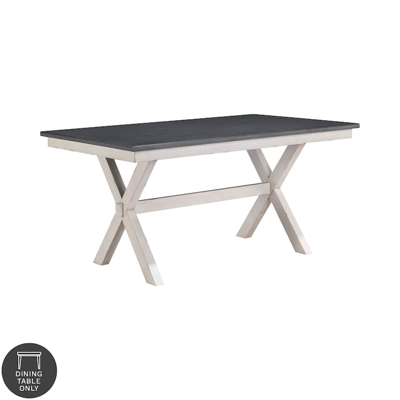 Furniture of America Paiz Farmhouse 60-inch Wood Dining Table