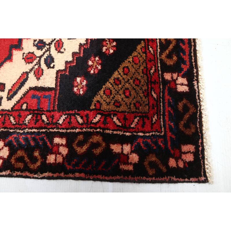 ECARPETGALLERY Hand-knotted Anatolian Vintage Red Wool Rug - 4'10 x 6'5