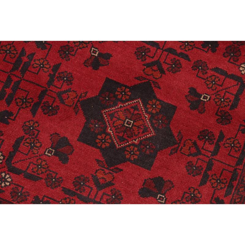 Vintage Biljik Khal Mohammadi Zyair Red/Blue Rug - 4'11'' x 6'4''