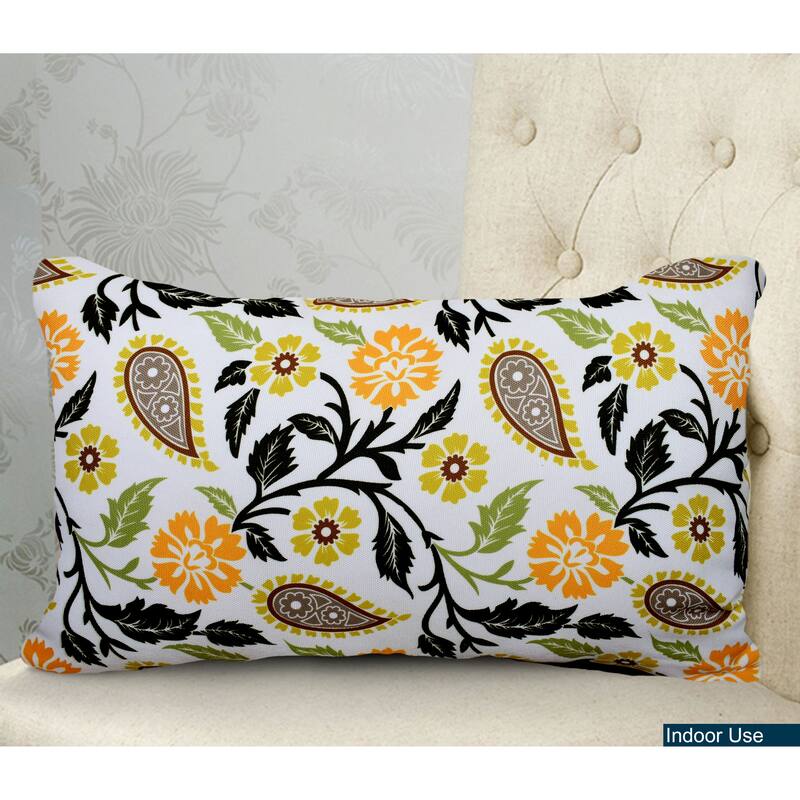 Decorative Indoor/Outdoor Weatherproof Throw Pillows with Inserts for Your Patio Furniture, Chairs, Indoor Décor - 12x20 Inches