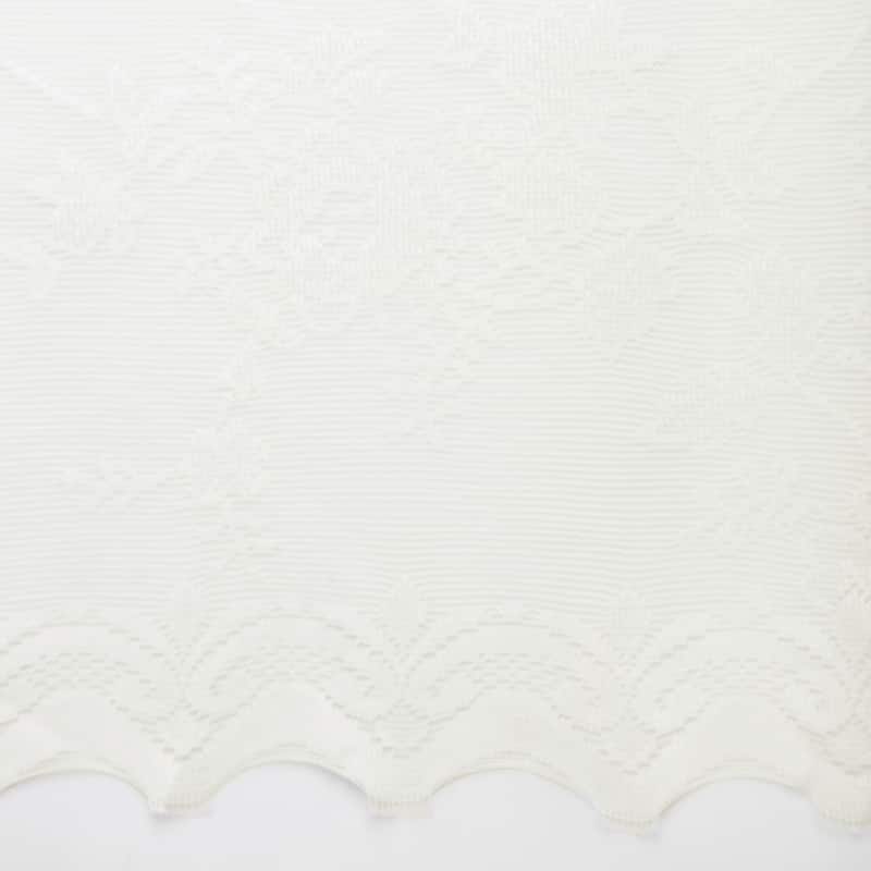 No. 918 Alison Floral Lace Sheer Rod Pocket Kitchen Curtain Swag/Tier Pair