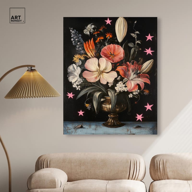 TANY's Floral Universe I Canvas by Art Remedy, Gallery Wrapped