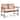 Gymax Outdoor Bench with Cushion 2-Person Patio Bench w/Slatted Back &