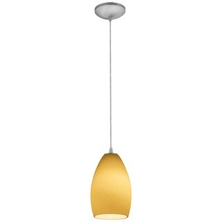 Access Lighting Champagne - Glass Pendant - 1-Light Pendant - Cord -Maya Glass Shade - Replaceable LED