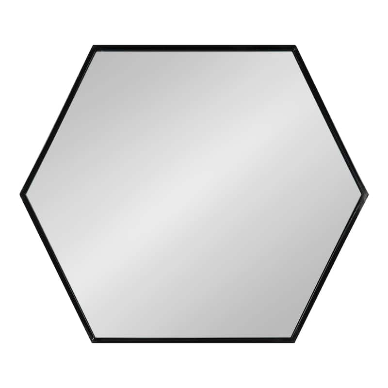 Kate and Laurel McNeer Glam Hexagon Framed Wall Mirror