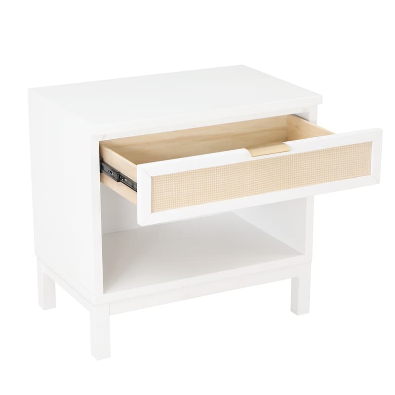 Brighten Cane 1-drawer Nightstand by Greyson Living