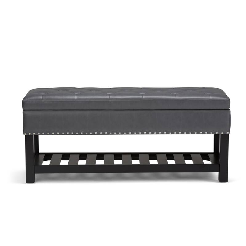 WYNDENHALL Riley 43 inch Wide Rectangle Ottoman Bench - 43 W x 17 D x 19 H