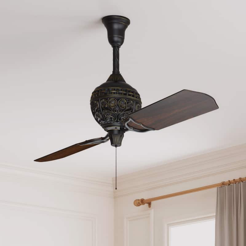 Hunter 60-inch 1886 Limited Edition Ceiling Fan with Pull Chain - Pull Chain