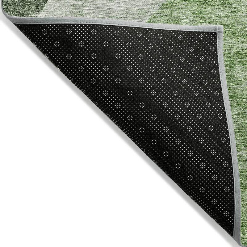 Machine Washable Indoor/ Outdoor Chantille Modern Abstract Rug