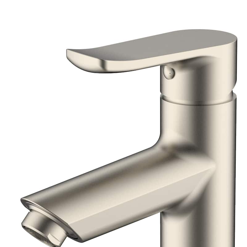 Single Handle Lavatory faucet in Brushed Nickel Finish