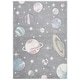 preview thumbnail 12 of 36, SAFAVIEH Carousel Kids Selvinaz Solar System Rug 4' x 6' - Grey/Lavender - Rectangle