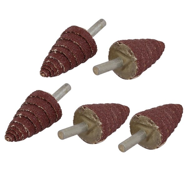 Shop 25mmx6mm Sandpaper Tapered Roll Flap Wheels Sanding Buffing