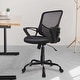 preview thumbnail 2 of 12, Home Office Chair Mid-back Lumbar Support Swivel Computer Mesh Chair