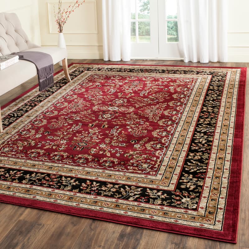 SAFAVIEH Lyndhurst Kuralay Traditional Oriental Rug - 8' x 11' - Red/Black - Rectangle