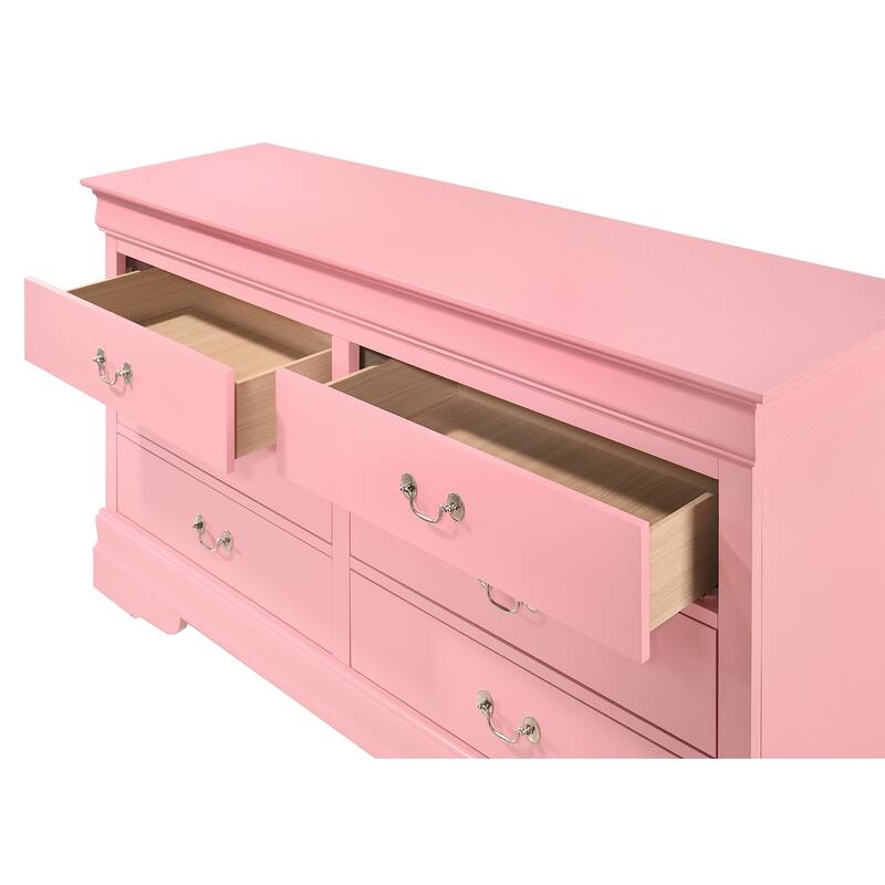 Louis Phillipe 2 6-Drawer Dresser