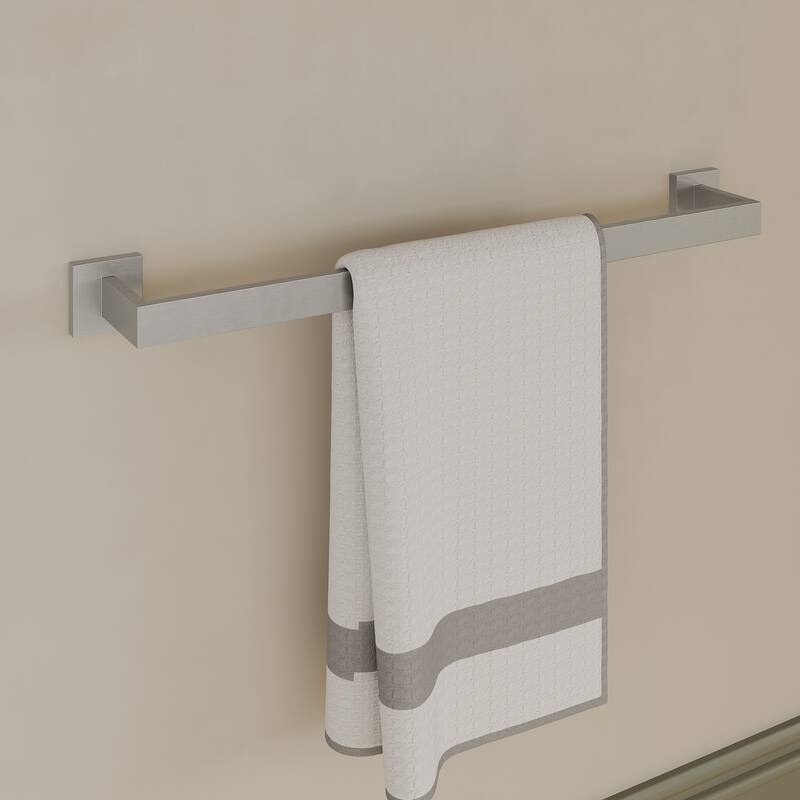 4-Piece Bathroom Hardware Accessories Set, Wall Mount Towel Bar, Toilet Paper Holder, Hand Towel Rack 1 Towel Hooks