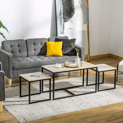3-piece Nesting Coffee Table Set