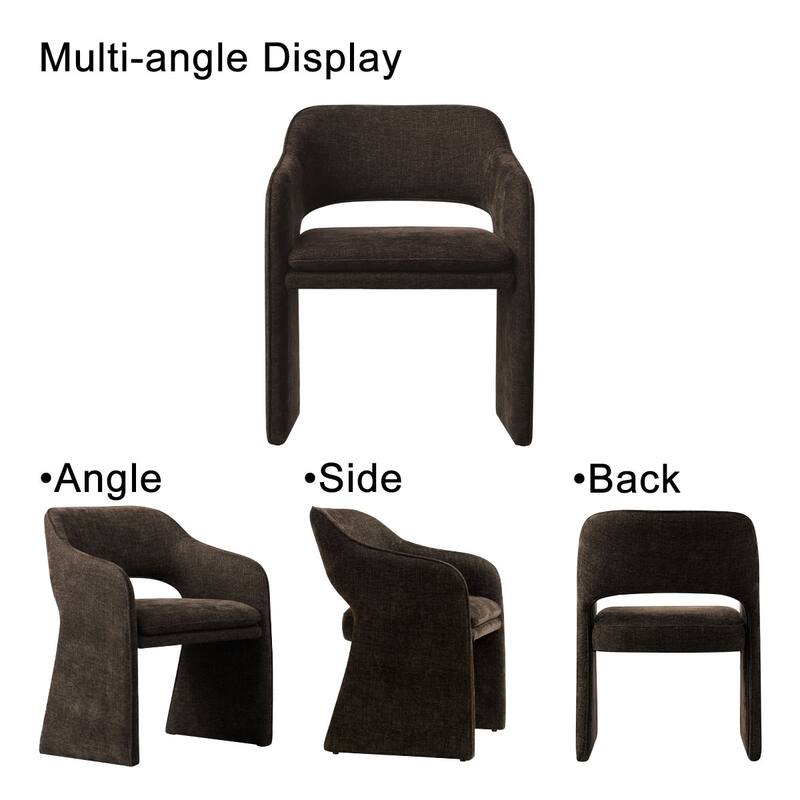 Upholstered Fabric Dining Armchair (Set of 2)