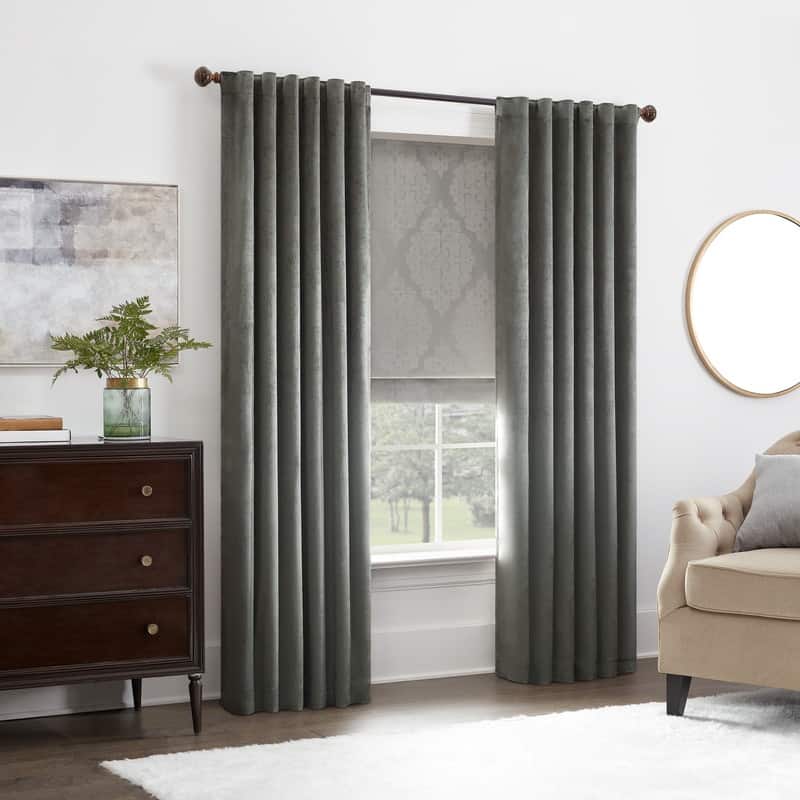 Eclipse Carlton Damask 100% Total Blackout Cordless Roman Shade