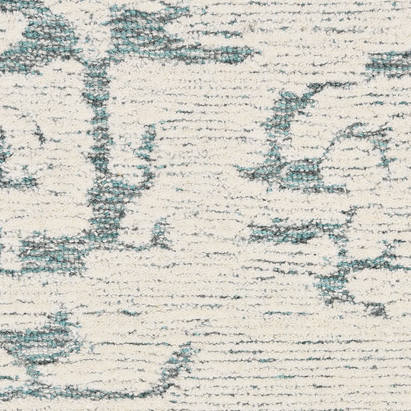 Calvin Klein Sculptural Contemporary Abstract Area Rug - 8' 6" x 11' 6" - Teal - Rectangle