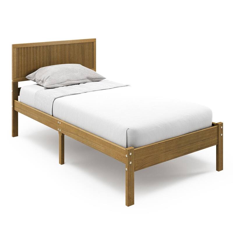 P'kolino Reeded Twin Bed - Natural oak - Oak - Twin