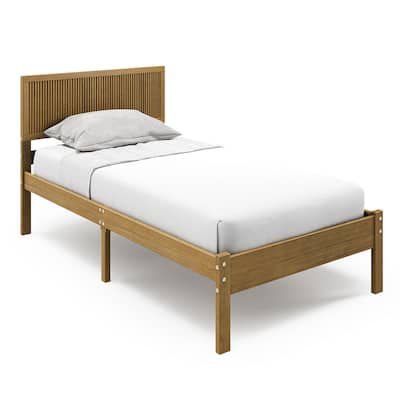 P'kolino Reeded Twin Bed - Natural oak