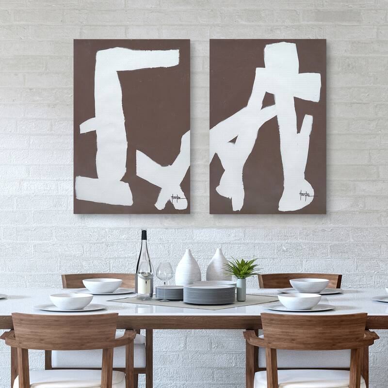 Slipping Into Darkness 1, Slipping Into Darkness 2 by Liz Jardine Canvas Art Prints