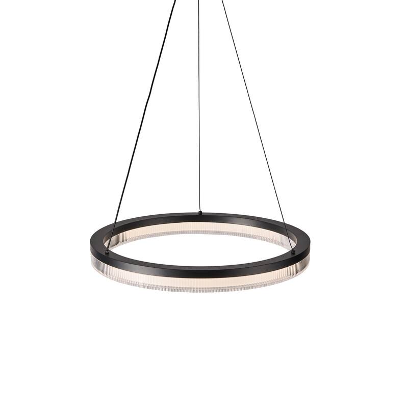 Artcraft Ari Integrated LED Pendant - Black Finish