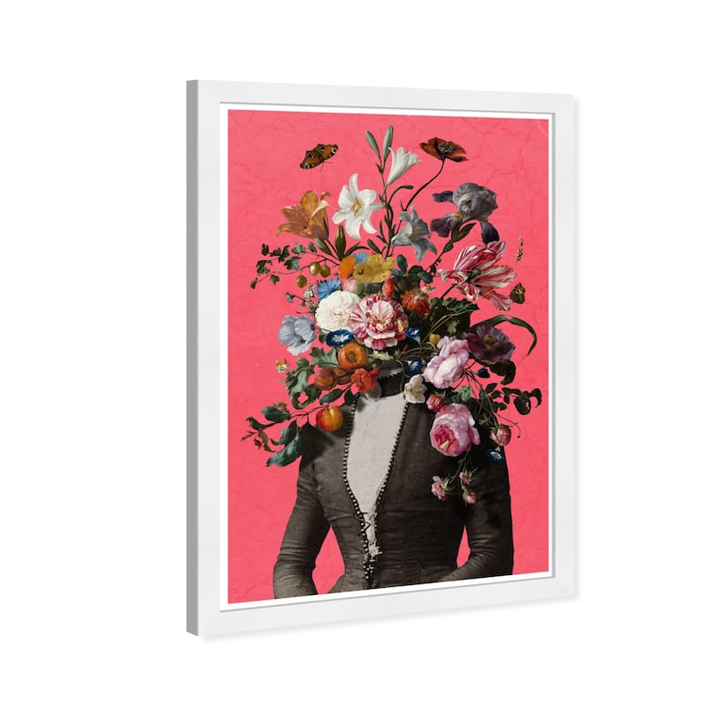 Wynwood Studio Prints People and Portraits Flower Mind Pink and Modern & Contemporary Wall Art Canvas Print