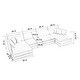 preview thumbnail 41 of 162, Cloud Chenille Upholstered Modular Sectional Sofa with DIY Combination Design