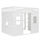 preview thumbnail 76 of 112, Solid Wood House Loft Bed With Ladder for Kids, Boys and Girls, Bedroom