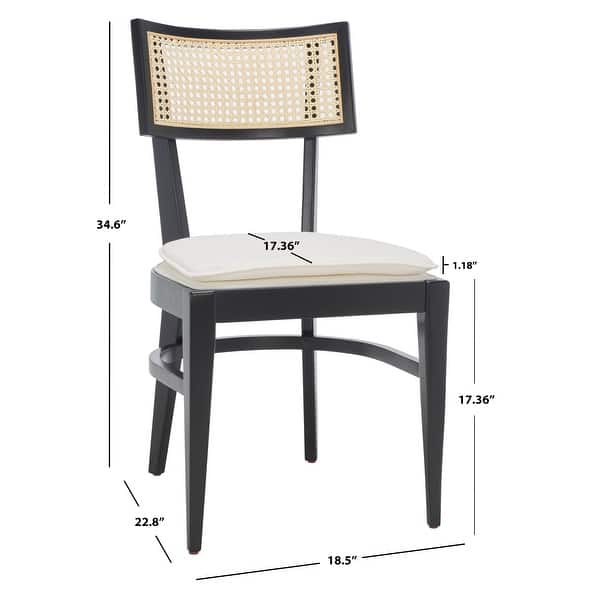 SAFAVIEH Galway Cane Dining Chair 18" W x 23" D x 35" H Bed Bath & Beyond 36047183