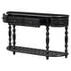 preview thumbnail 36 of 42, Vintage Curved Console Table Sofa Table Entryway Table with 4 Drawers and Bottom Shelf