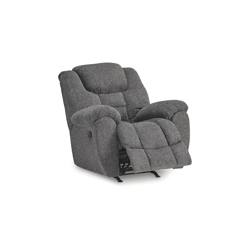 Signature Design by Ashley Foreside Gray Rocker Recliner